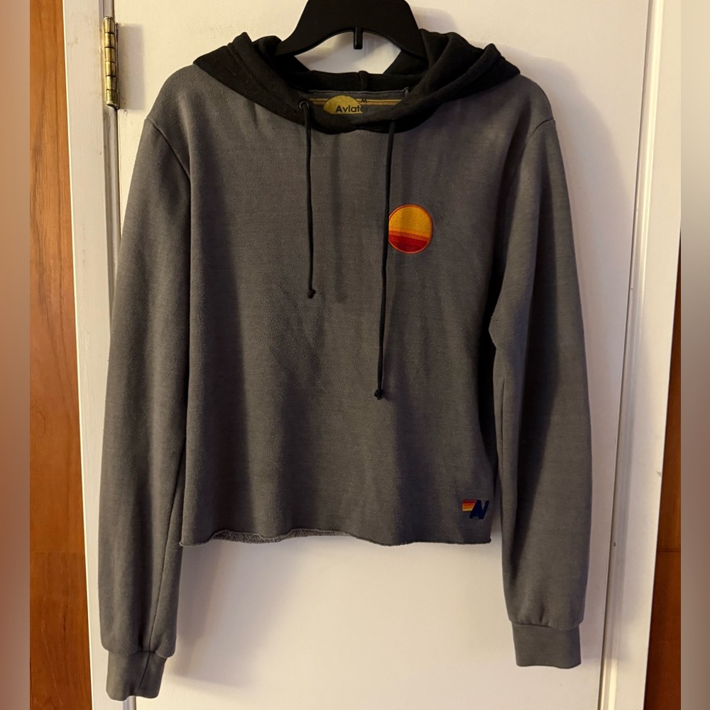 Aviator Nation Sunset Cropped Hoodie